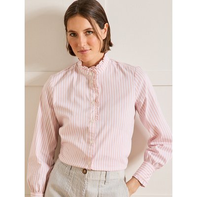 Chemise rayée col volanté CYRILLUS