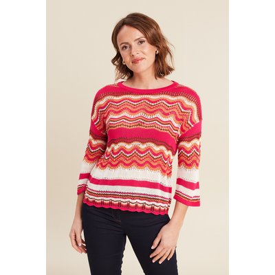 Pull manches 3/4 ajouré BREAL