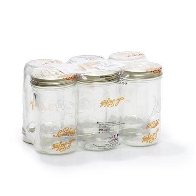 Lot de 6 terrines en verre Ø 100mm , LE PARFAIT LE PARFAIT