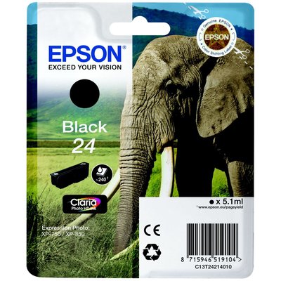 Cartouche d'encre T2421 Noire Série Eléphant EPSON