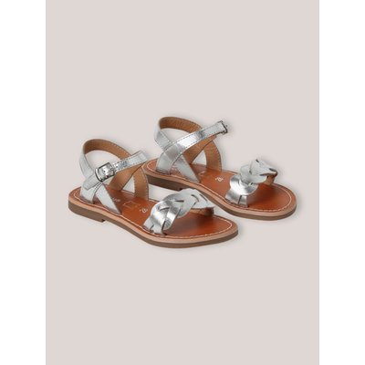 Sandales en cuir tressé CYRILLUS