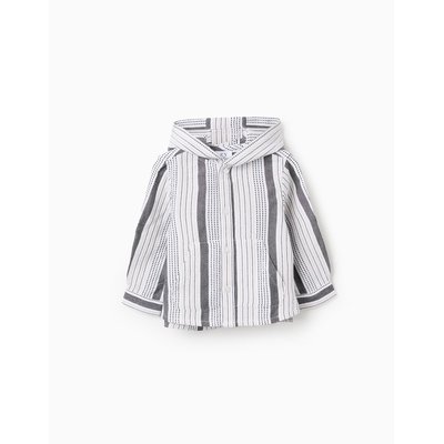 Chemise à Capuche à Rayures en Relief ZIPPY