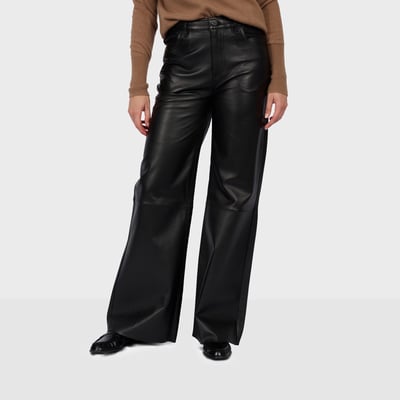 Pantalon large en cuir DELPH OAKWOOD