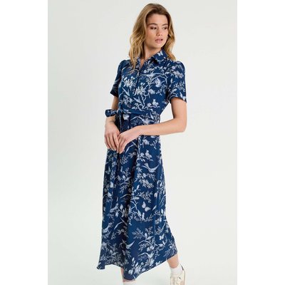 Robe chemise longue ceinturée CACHE CACHE