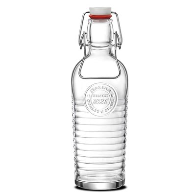 Bouteille d'eau en verre réutilisable bouchon clip - 750cl WADIGA