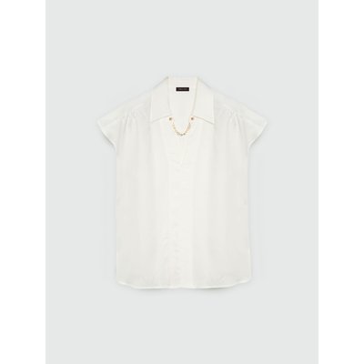 Blouse en fibres ™ avec chaîne sur le décolleté FIORELLA RUBINO