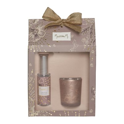 Coffret bougie et spray d'ambiance - Orange Étoilée MATHILDE M