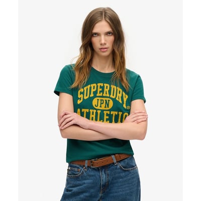 T-shirt ajusté floqué Varsity SUPERDRY