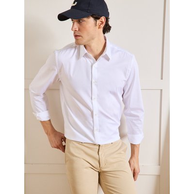 Chemise unie coton twill Regular Fit non iron CYRILLUS