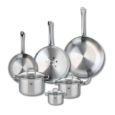3 poêles 24/28/32cm + 3 faitouts 12/16/20cm PROFI CITRIN ELO