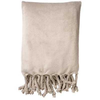 Plaid Florijn - Beige, 150x200 cm DUTCH DECOR
