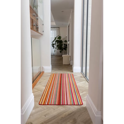 My Stain Resistant Candy Multi Bright Stripe Runner Mat MY MAT