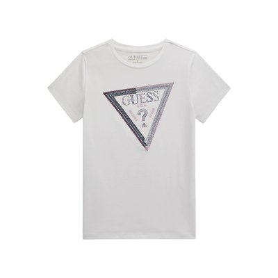 T-Shirt À Sequins Logo Triangulaire GUESS KIDS