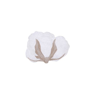 Tapis Rond en coton Fleur de coton TRIBUTE TO COTTON LORENA CANALS