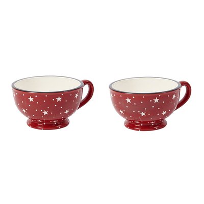 Set de 2 tasses décoratives en céramique L17 SIA DECO