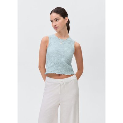 Top texturé froncé MANGO TEEN