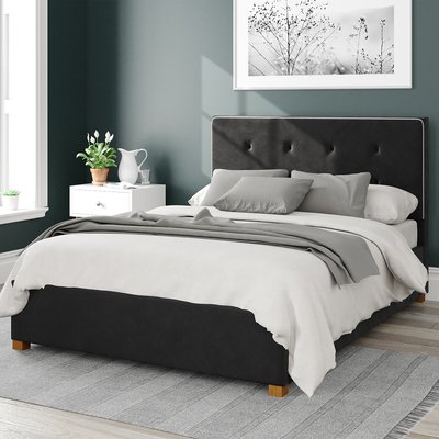 Presley Velvet Storage Ottoman Bed ASPIRE