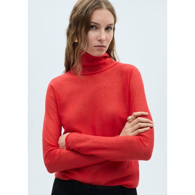 Pull-over semi-transparent col montant MANGO