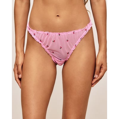 String en mesh imprimé cerises POUPYLIZ UNDIZ