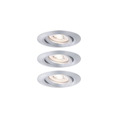 Kit De 3 Spots Nova Mini Orientables À Encastrer Aluminium PAULMANN
