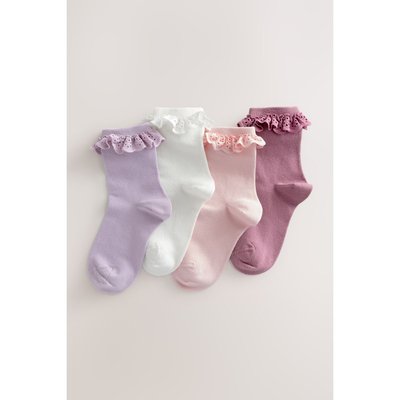 Socquettes à volants, lot de 4 NEXT