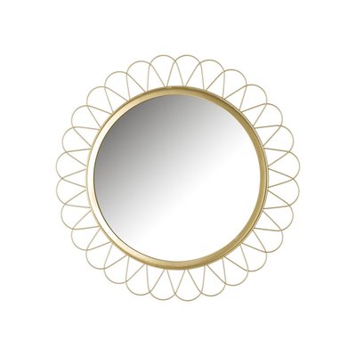 Miroir rond soleil métal doré - Diamètre 40cm WADIGA