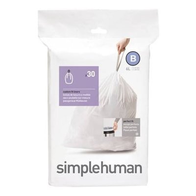 Lot De 30 Sacs Poubelles Sur-mesure 6 L SIMPLEHUMAN