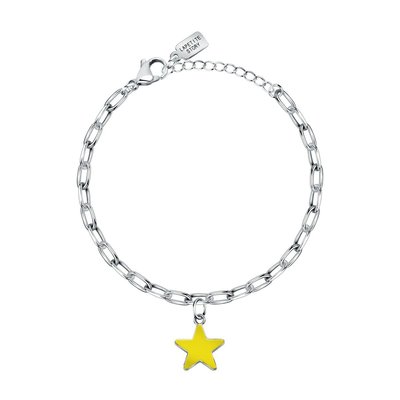 Bracelet en acier et email LA PETITE STORY