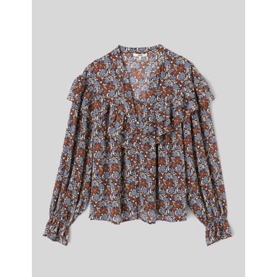 Blouse imprimée volantée BZB