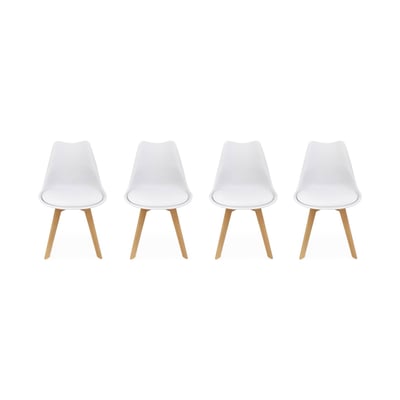 Chaise scandinave bois de hêtre (lot de 4) NILS SWEEEK