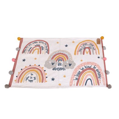 Tapis pour chambre d'enfant à pompons - 60 x 90 xm. - Multicolore TOILINUX