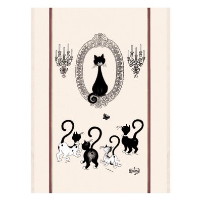 Grand Torchon Dubout Portrait de Chat WINKLER
