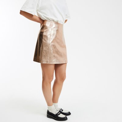 Jupe droite, courte, dorée LA REDOUTE COLLECTIONS