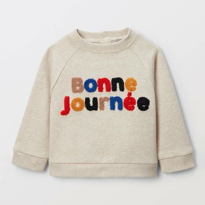 Sweat brodé en coton BIO GOTS BOUT'CHOU