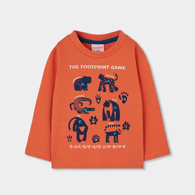 T-shirt garçon maille imprimé animaux BOBOLI