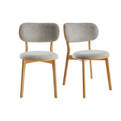 Chaises scandinaves en tissu (lot de 2) FAUVETTE MILIBOO