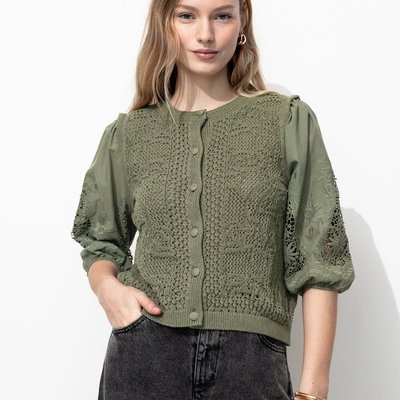 Cardigan à effet superposé PROMOD