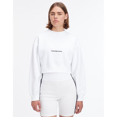 Felpa corta scollo rotondo CALVIN KLEIN JEANS