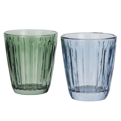 Verre à eau coloré  set de 2 MADAM STOLTZ