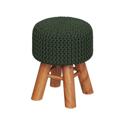 Petit tabouret tricot - LISA MAISON PAVANE