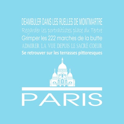 Tableau Mural Paris Sacré Coeur RÉGIONALISME CEANOTHE