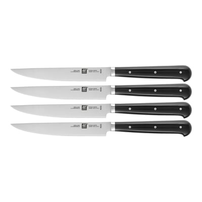 Set de 4 Couteaux à Steak Dentelés, Lames: 12 cm, Acier Inoxydable ZWILLING