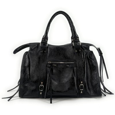 Sac à main en cuir irisé SANDSTORM SILVER OH MY BAG