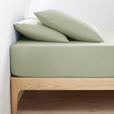 Drap-housse uni en percale de coton bio Scenario LA REDOUTE INTERIEURS