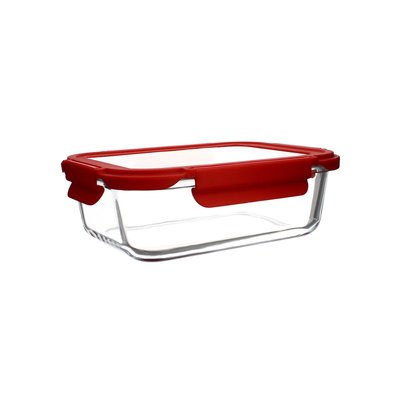 Boîte hermétique rectangle en verre 370ml, CRISTAL MENASTYL