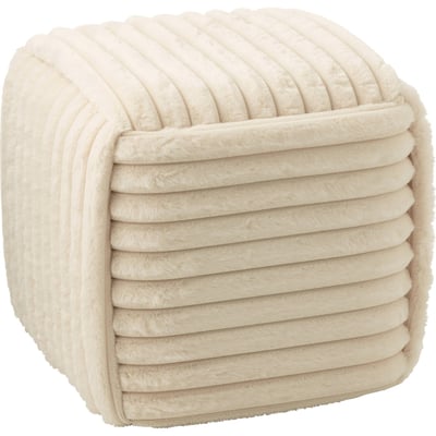 Pouf côtelé en tissu RECOLLECTION