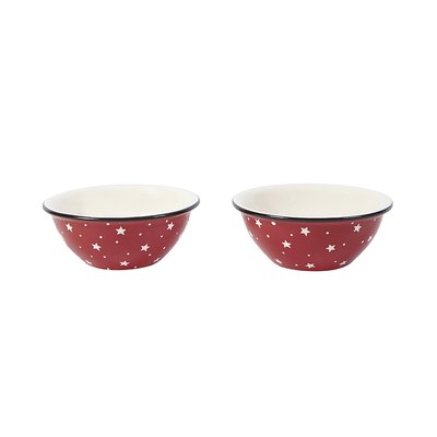 Set de 2 bols décoratifs en céramique D14 SIA DECO