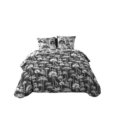 Housse couette + 2 taies Girafe et panthere DOUCEUR D'INTÉRIEUR