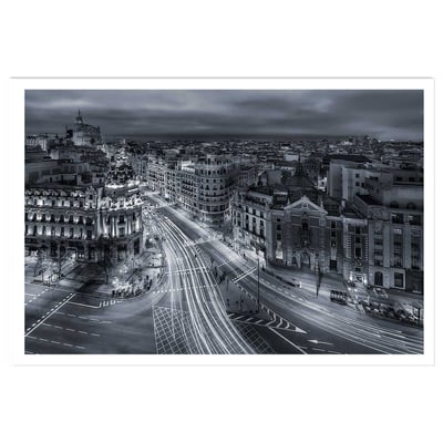 Affiche madrid city lights HEXOA