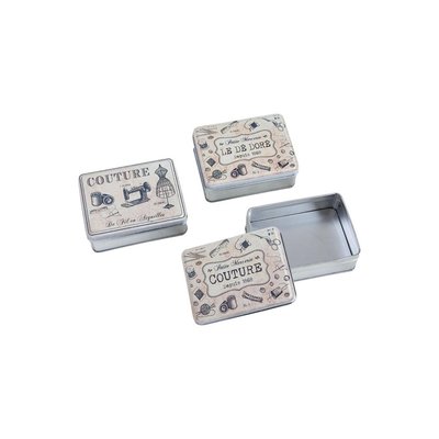 Boite en métal galvanisé Couture (Lot de 6) AUBRY GASPARD